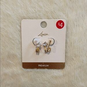 Gold and Silver Earrings